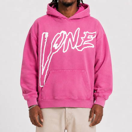 PINK LONE HOODIE 2.0