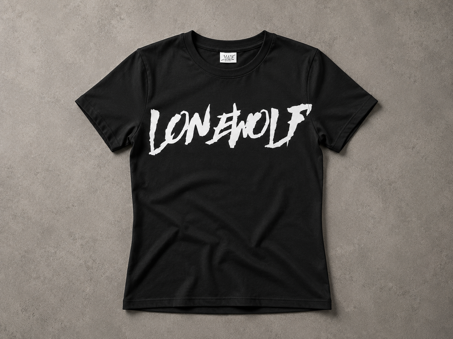 WOMENS BODYCON LONEWOLF LOGO TEE