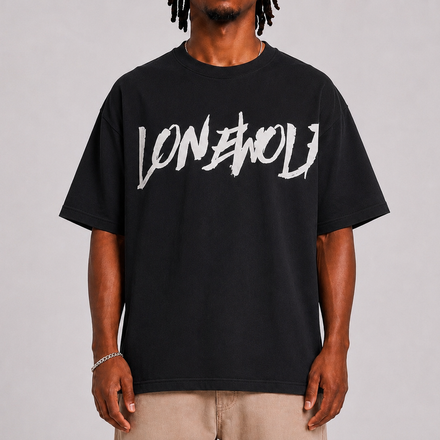 LONEWOLF GRAPHIC TEE (BLACK)